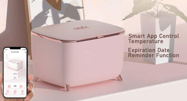 smart mini skincare fridge