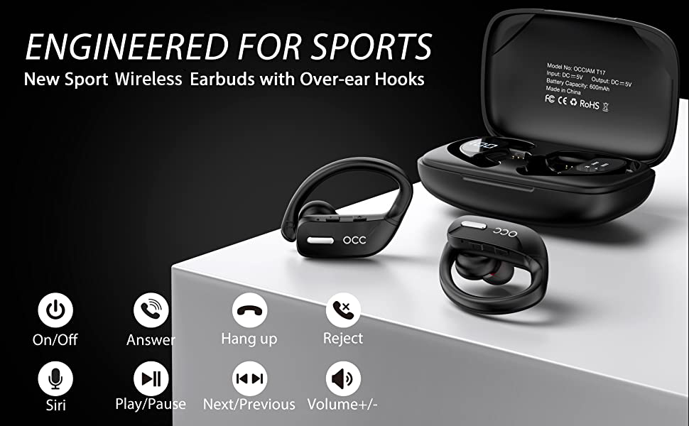 Wireless Earbuds Bluetoth Headphones Sports Earphones