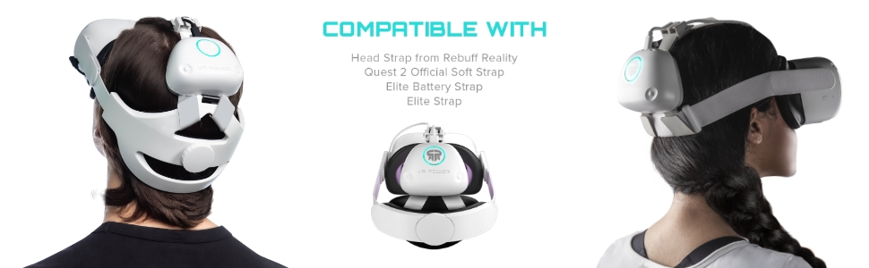  Rebuff Reality VR Power for Meta Quest 3 and Quest 2- VR  Headsets Battery Pack with10,000 mAh Battery- Extended 8+ Hrs of Playtime,  Counter Balance with Improved Comfort : Video Games