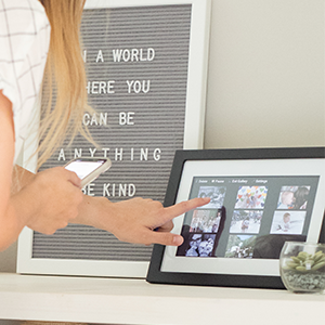 Skylight touch screen photo frame
