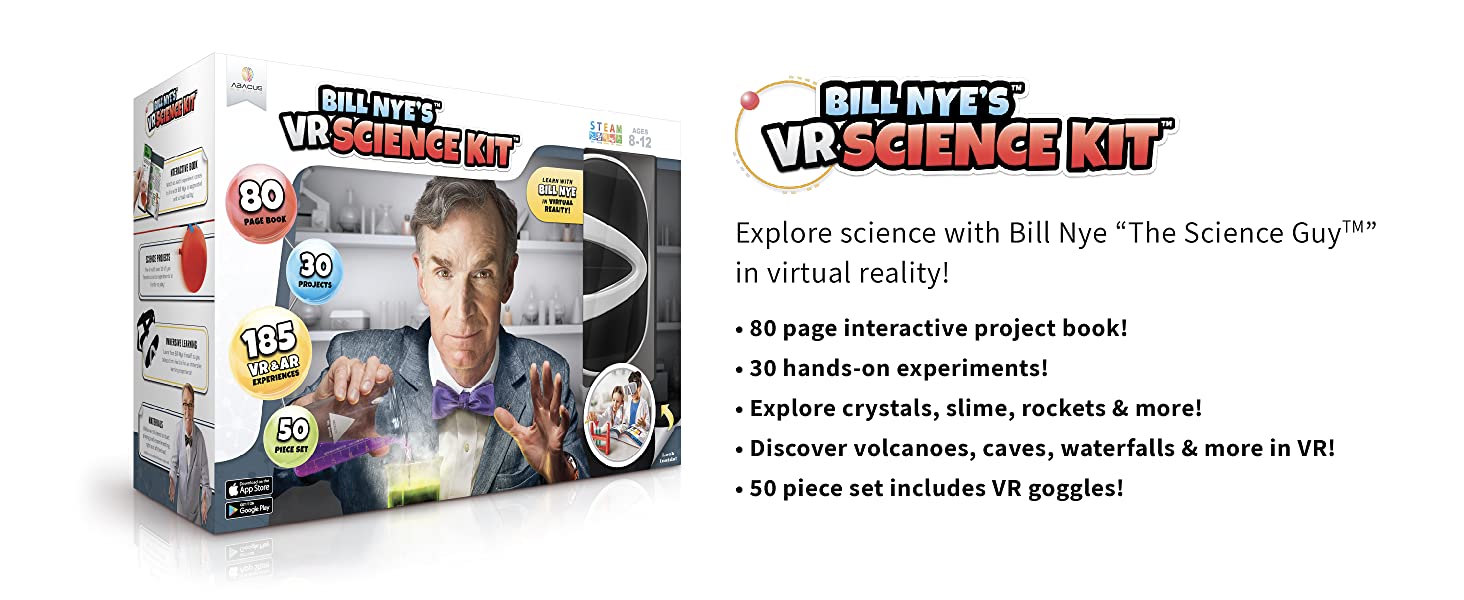 bill nye vr science kit virtual reality stem steam guy the kids 8 12 home learning educational lab