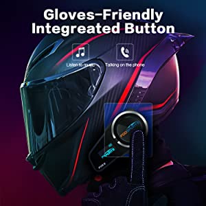 Motorcycle Bluetooth Intercom Headset Fodsports Group Motorbike Helmet Communication System Headset