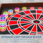 Electronic Dart Board LED Digital Scoreboard for Adults – 8 Players, 34 Games