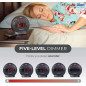 Sonic Bomb Dual Extra Loud Alarm Clock with Bed Shaker & Battery Backup for Heavy Sleepers, Black